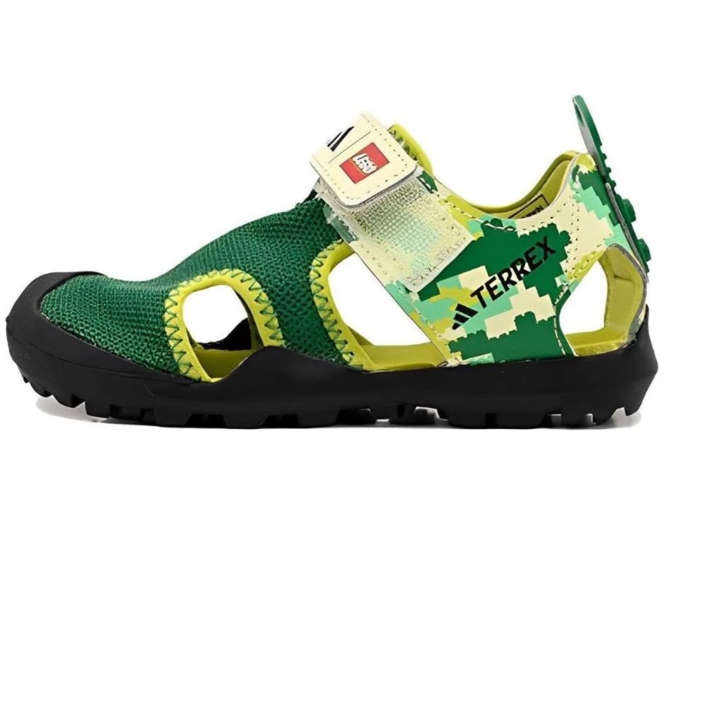 Adidas X Lego Terrex Captain Toey Core Green Glow Sandals Kids 6 Hiking Water - Picture 2 of 14